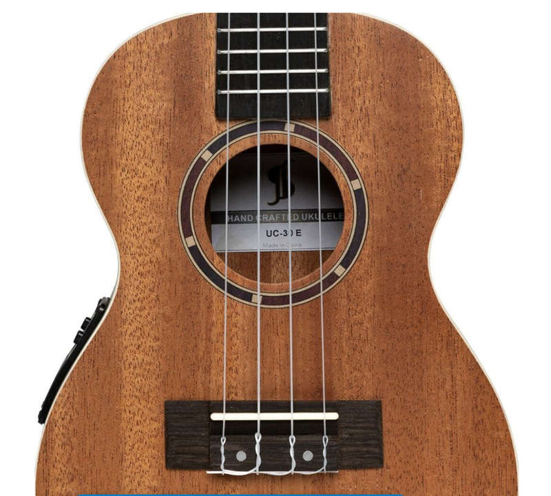 STAGG Acoustic-electric concert ukulele with sapele top and Gigbag - Box is Damaged, but unit  100%