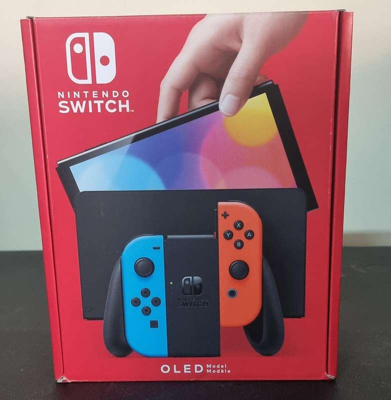 Nintendo Switch OLED Model - Neon Red/Blue