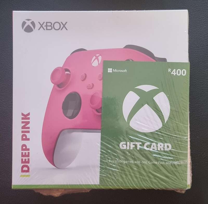 Xbox Series Controller - Deep Pink + R400 wallet Xbox Store Gift Card