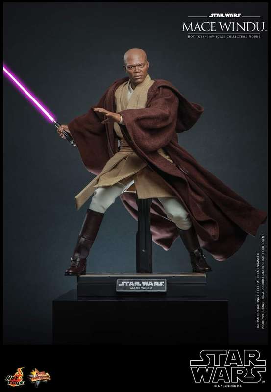Hot Toys MMS681 - Star Wars Attack Of The Clones - Mace Windu