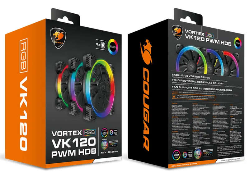Cougar VK120 ARGB Case Fan x3 pack
