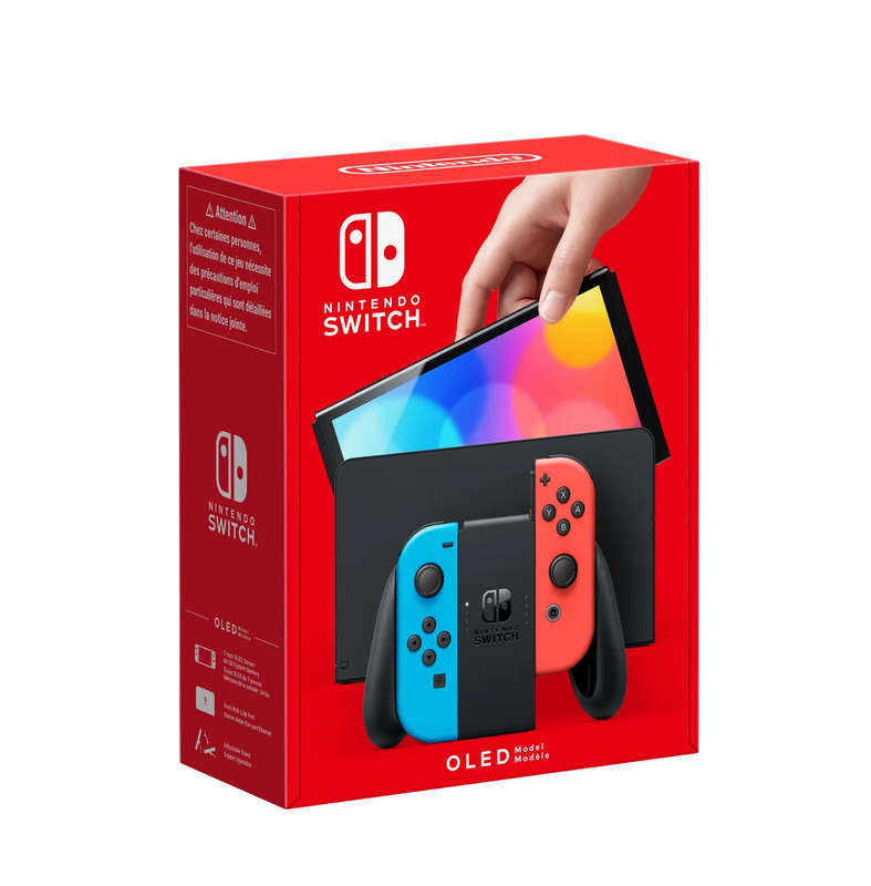Nintendo Switch OLED Model - Neon Red/Blue