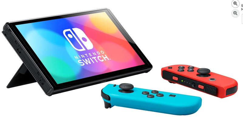 Nintendo Switch OLED Model - Neon Red/Blue