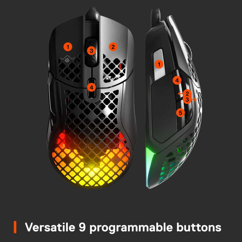 SteelSeries AEROX 5 Gaming Mouse - WIRED (new and sealed)