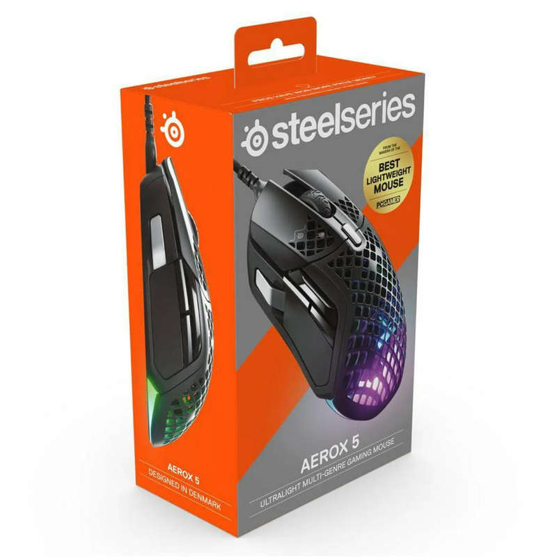 SteelSeries AEROX 5 Gaming Mouse - WIRED (new and sealed)