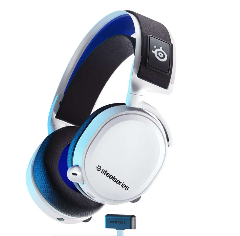 steelseries arctis 7P+ Wireless Gaming Headset - White - PS5