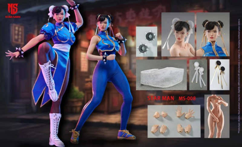 STAR MAN - 1/6 Collectable Figure - MS008 FEMALE FIGHTER CHUN-LI