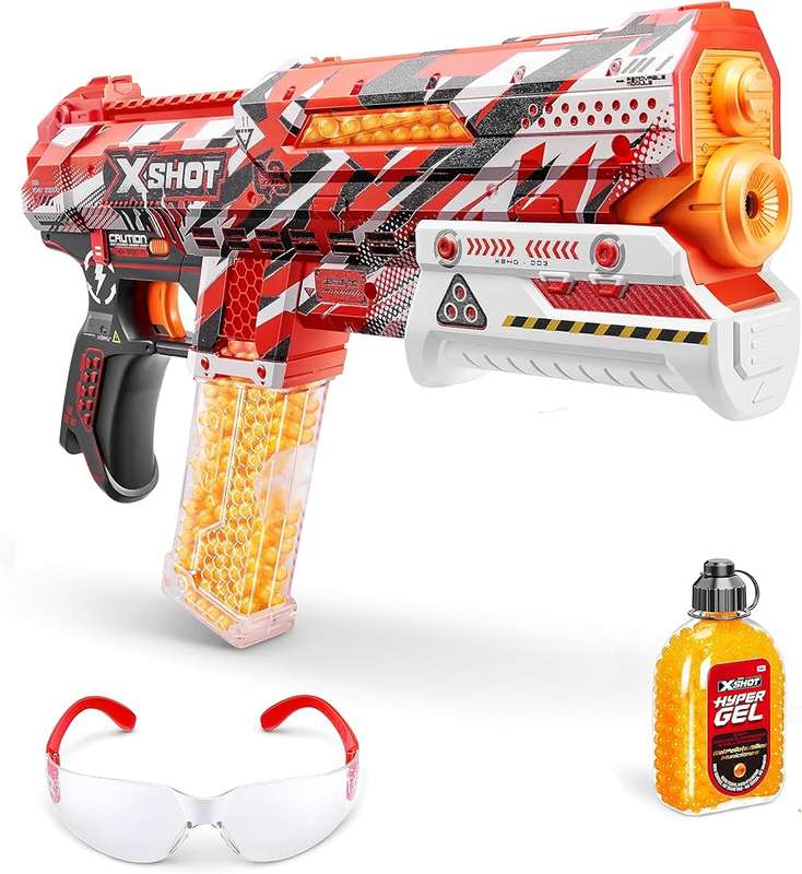 X-Shot Hyper Gel Clutch Blaster (5,000 Hyper Gel Pellets) by ZURU