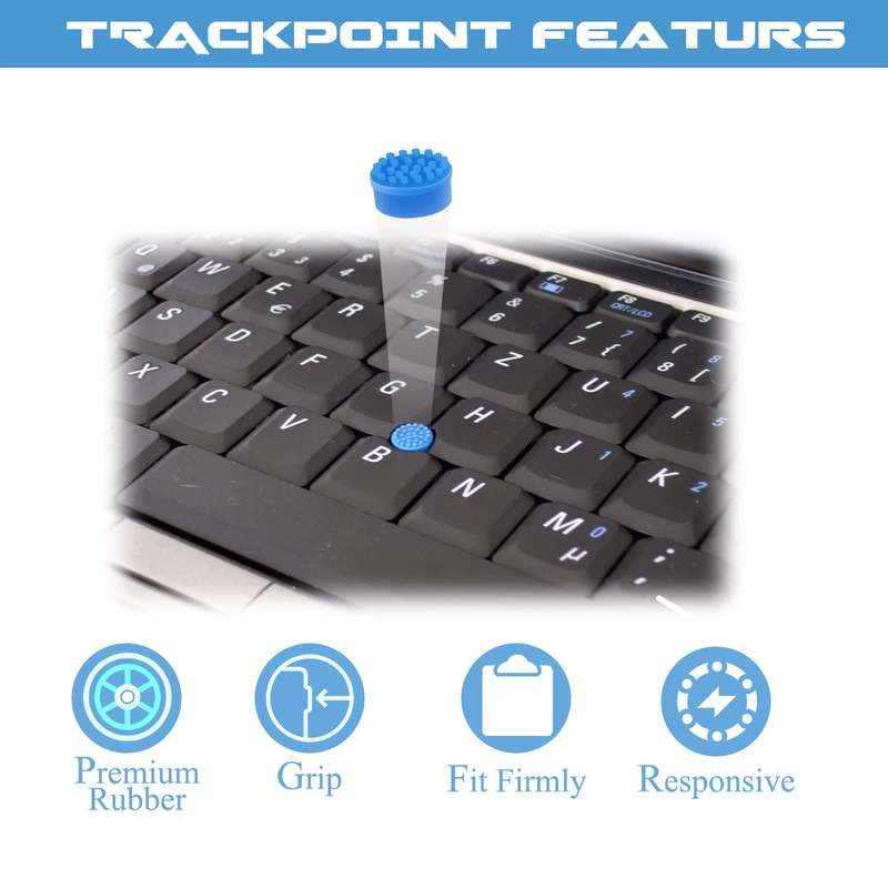 Dell Laptops Middle Track Buttons - Set of 3 Black Pieces