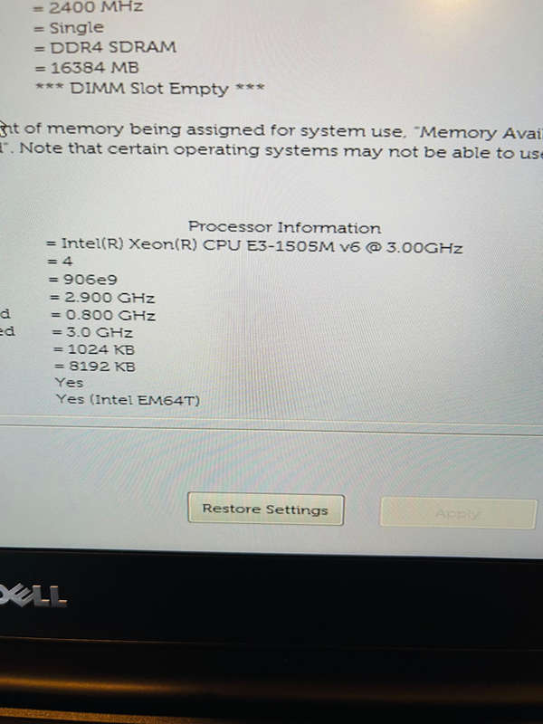 Dell Precision 5520 Workstation 15.6-inch Xeon Processor Quadro GPU 16GB RAM 256GB SSD Windows 11