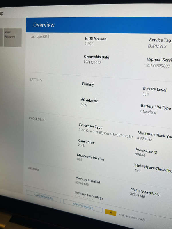 Dell Latitude 5330 Touchscreen QuadCore i7 12th Generation 32GB RAM 256GB SSD Windows 11 Pro Office