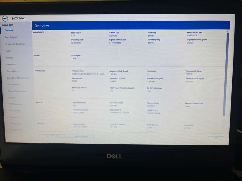 Dell Latitude 3400 14-inch QuadCore i5 8th Gen 8GB RAM 256GB SSD Windows 11 Pro Office 2021