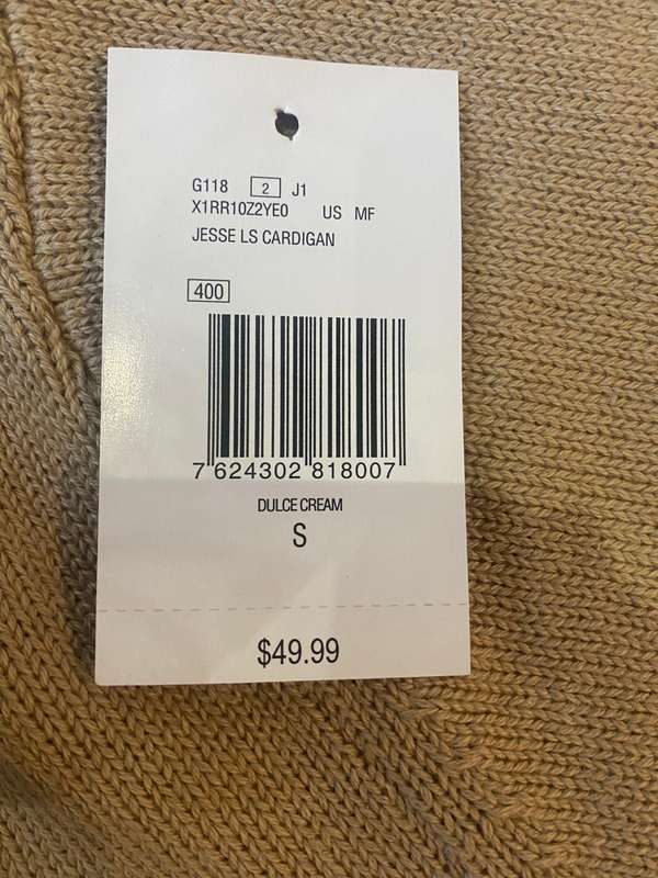 Original Guess Mens Jersey Cardigan ( Large )