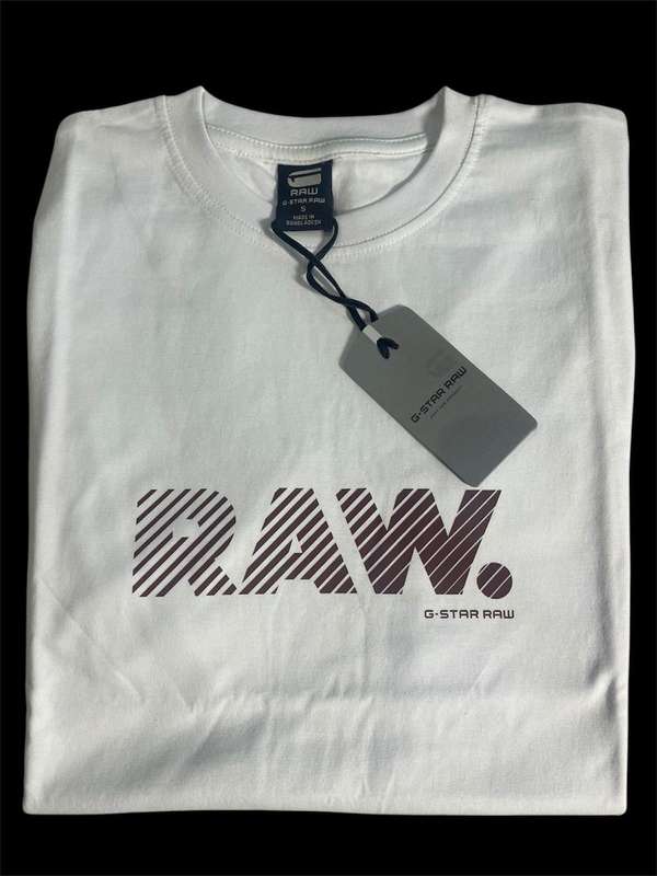 Original G Star Raw White T-shirt Brown - Size Large