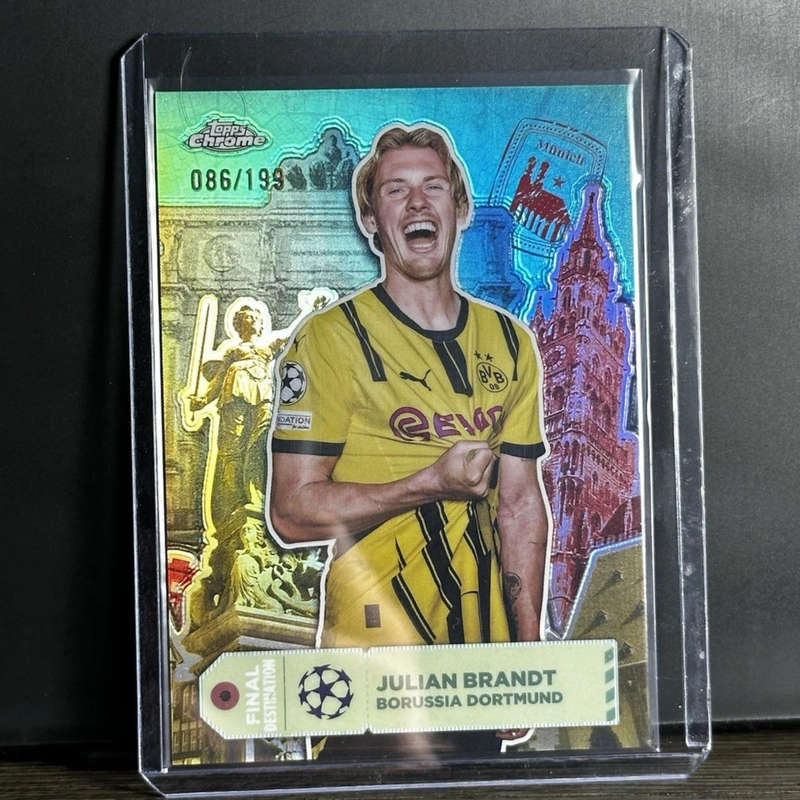 2024-25 Topps Chrome UCC Julian Brandt Final Destination Aqua 086/199