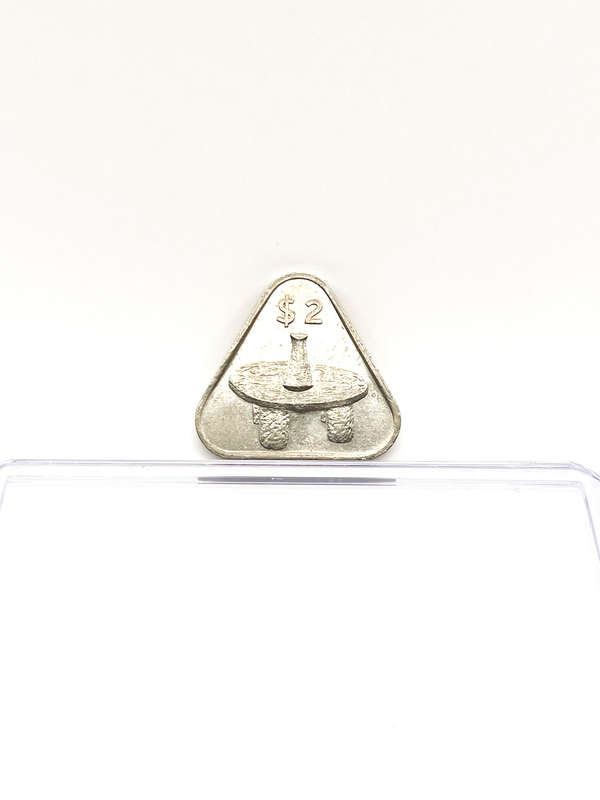 Cook Islands Elizabeth II Triangular $2 Coin