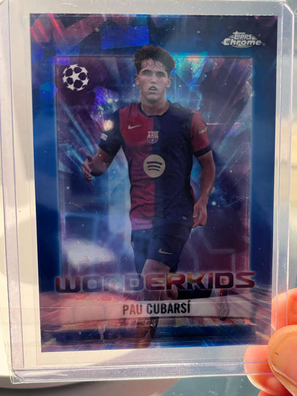 2024-25 Topps Chrome Sapphire Pau Cubarsi Wonderkids FC Barcelona