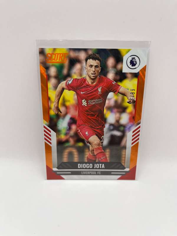 Limited Print Panini Score Premier League Orange Lava Diogo Jota Liverpool /99