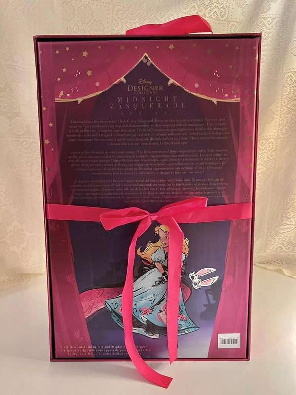 Disney Limited Edition D23 Alice In Wonderland Midnight Masquerade Designer Doll