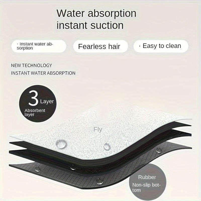 Exotic Bathroom Diatom Mud Absorbent Floor Mat Toilet Anti-Slip Foot Pad Doorstep Mat Entrance Mat
