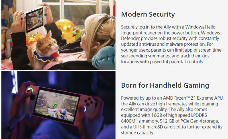 ASUS ROG Ally Z1 Extreme - Handheld