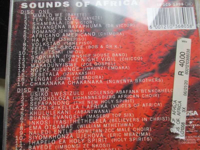 sounds of africa double cd