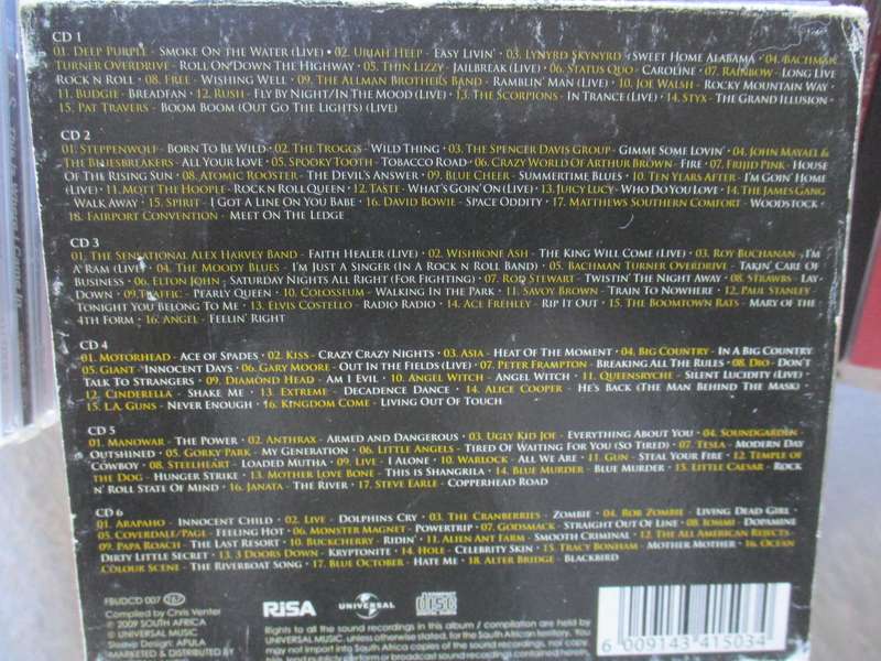 100 rock essentials 6 cd box