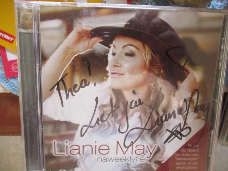 lianie may autographed