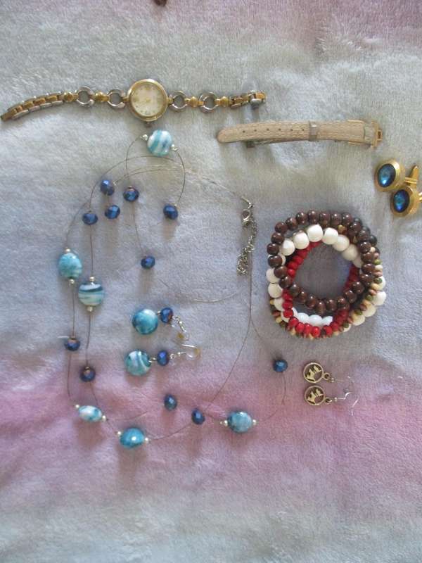 jewellery and small handbag