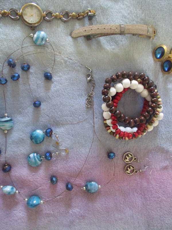 jewellery and small handbag