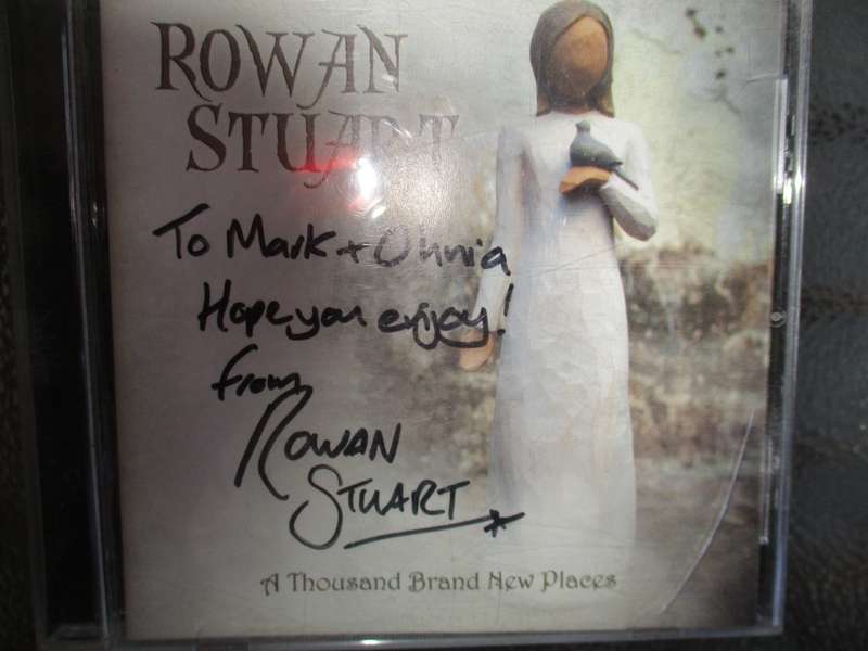 rowan stuart autographed cd