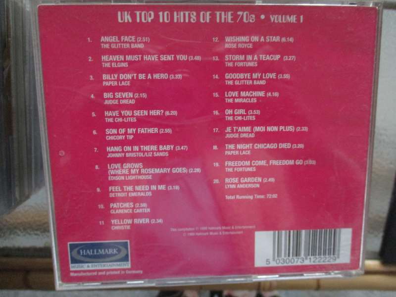 uk top 10 hits of the 70s volume one