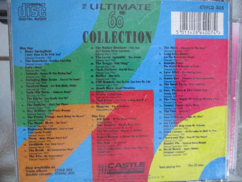 ultimate 60s collection triple cd