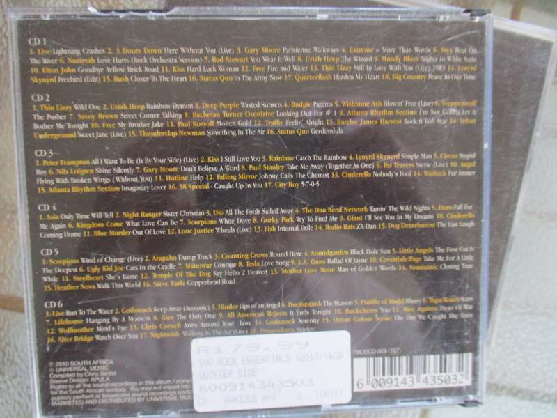 100 rock essentials   6 cd box