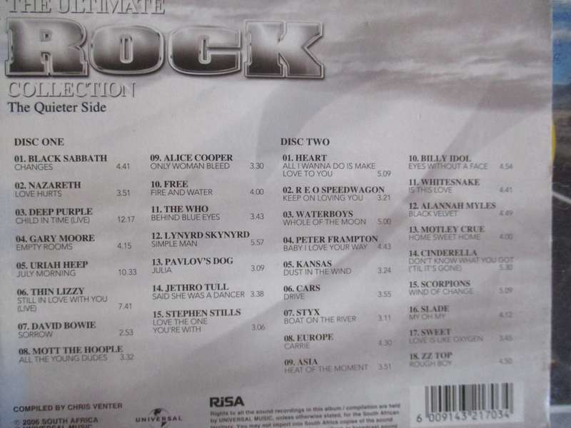 ultimate rock collection double cd