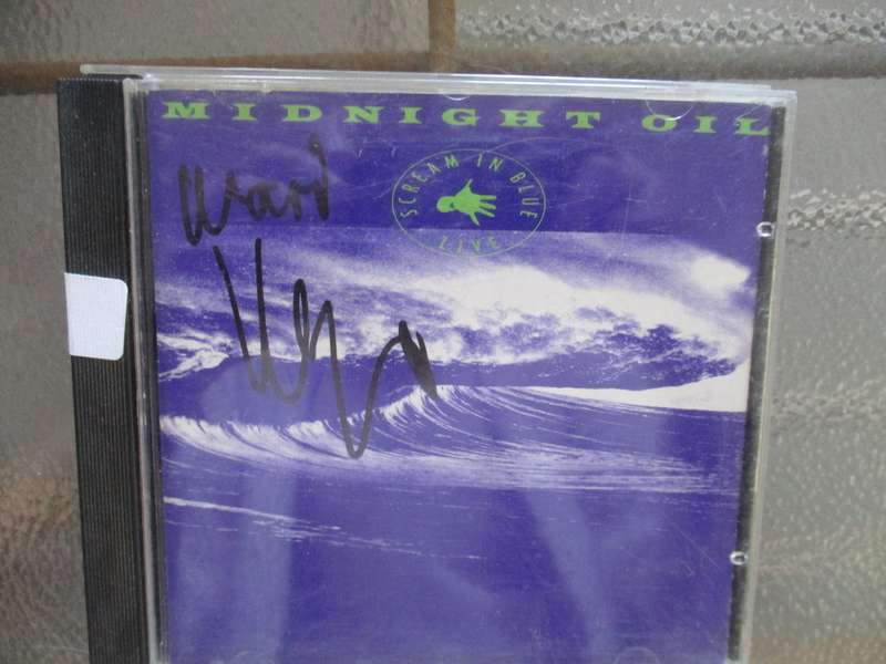 midnight oil autographed