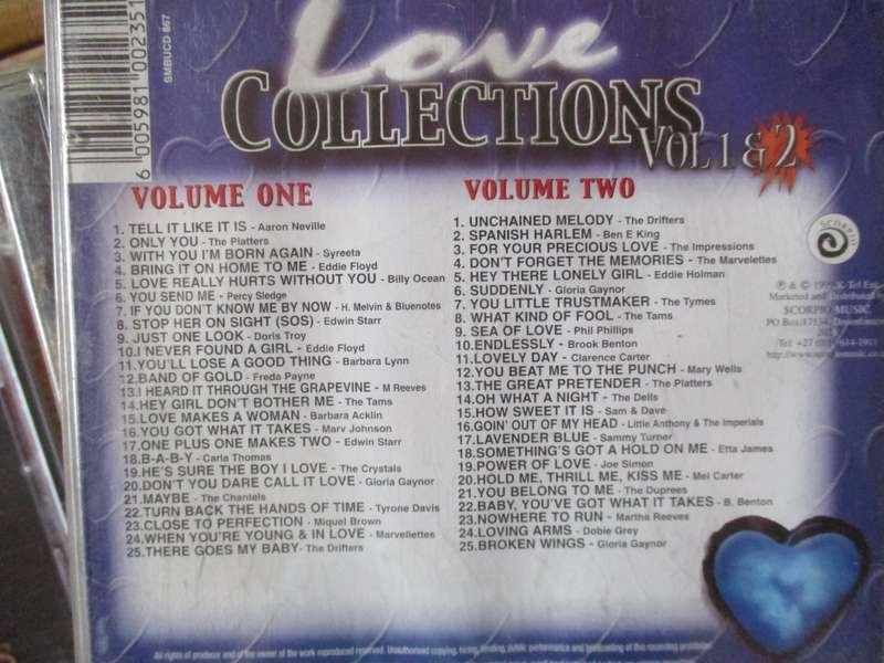love collections volume one and two double cd