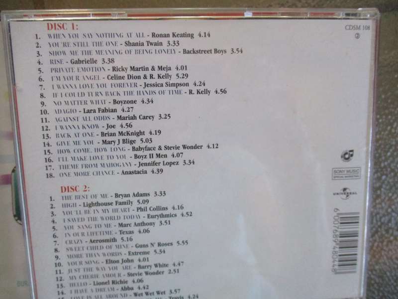 love songs 4 double cd