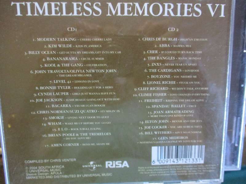 timeless memories v1 double cd