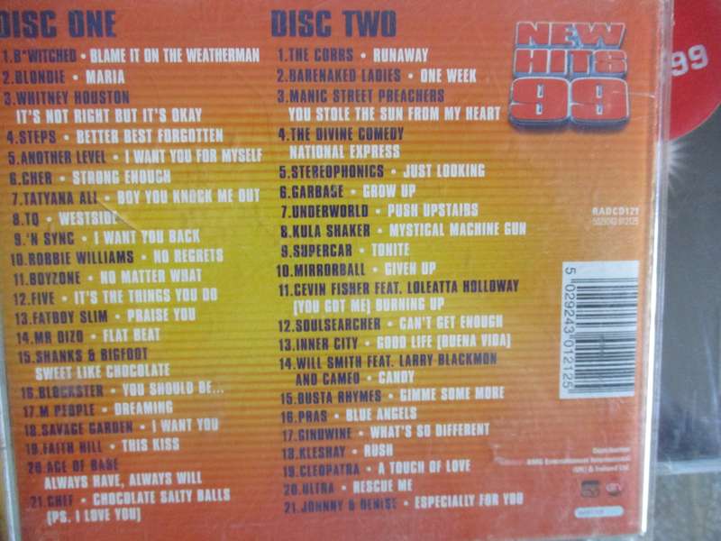 new hits 99 double cd