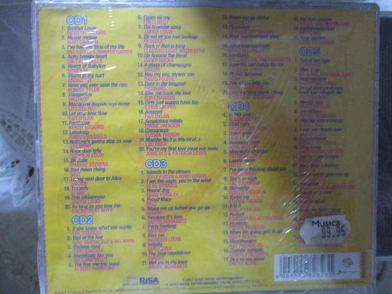 100 van die grootste sokkie treffers 5 cd box sealed
