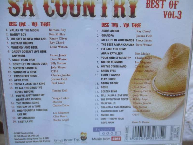 best of sa country volume three double cd