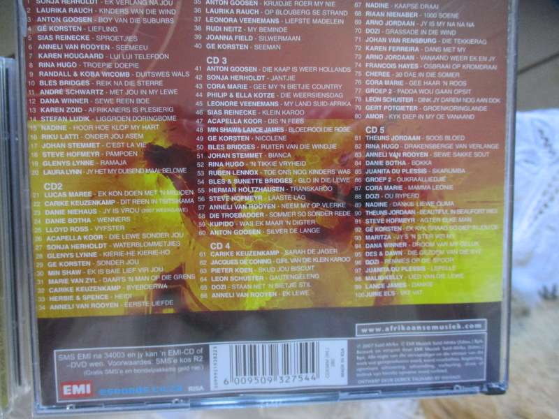 100 oorsponklike afrikaans treffers  5 cd box