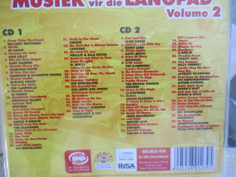 musiek vir die langpad volume two double cd