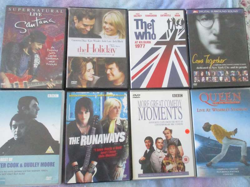 dvds music and movies selection
