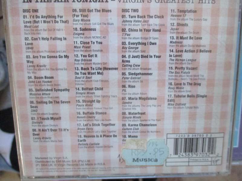 In the air tonight double cd