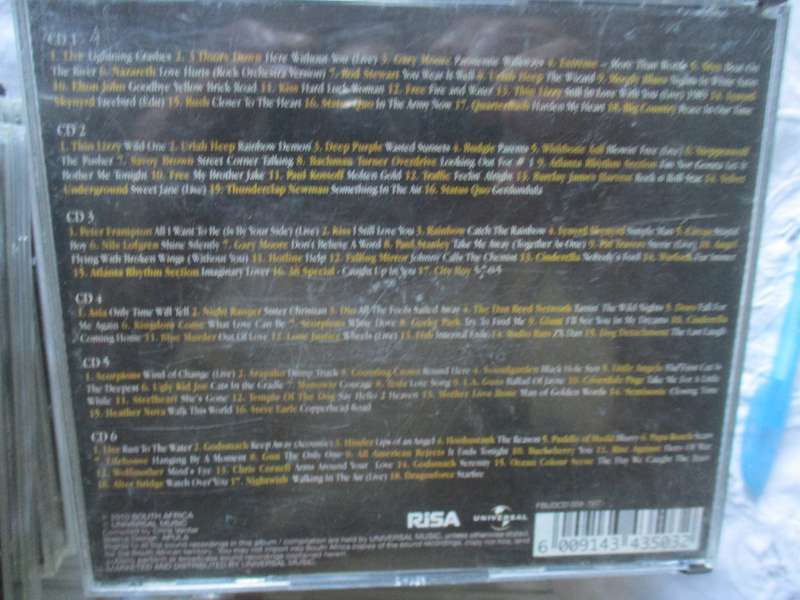 100 rock essential quieter side  6 cd set