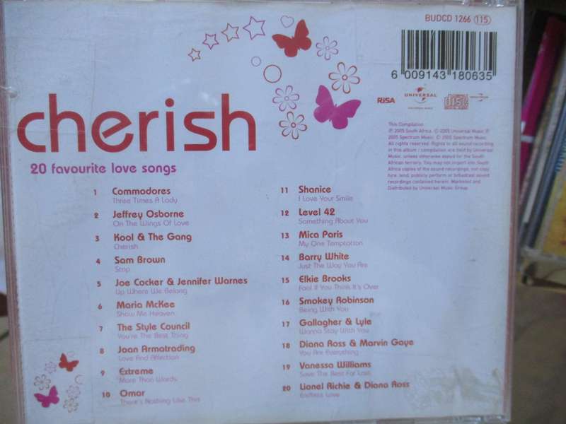 cherish 20 favourite love songs