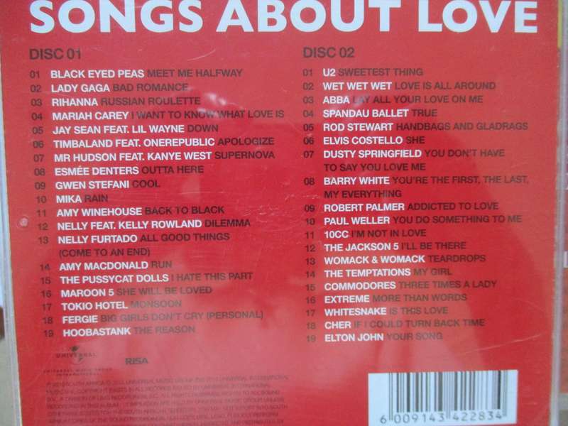 songs about love double cd