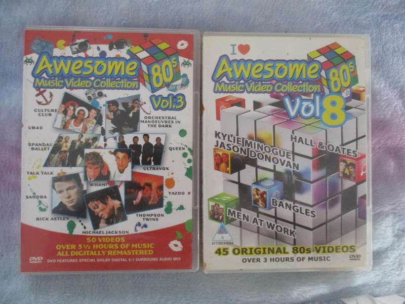 awesome 80s music dvd collection volume 3 and 8